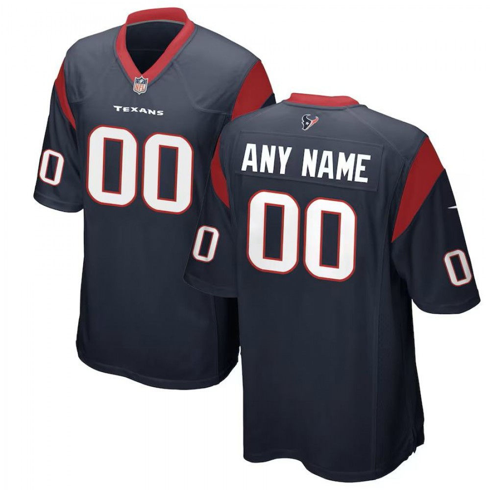 Houston Texans Nike Youth Custom Team Color Game Jersey - Navy-GridironStore